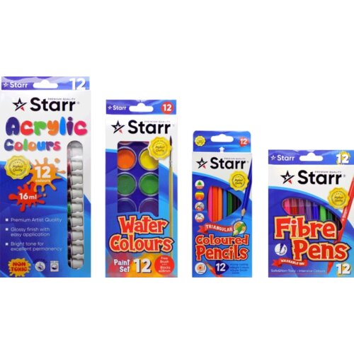 Starr III SET - TEMPERE 16ML, DRVENE BOJE, FLOMASTERI, VODENE BOJE Slike