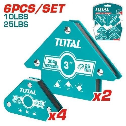 Total magnetni držač za zavarivanje, 6-dijelni set (TAMWH6002) Slike