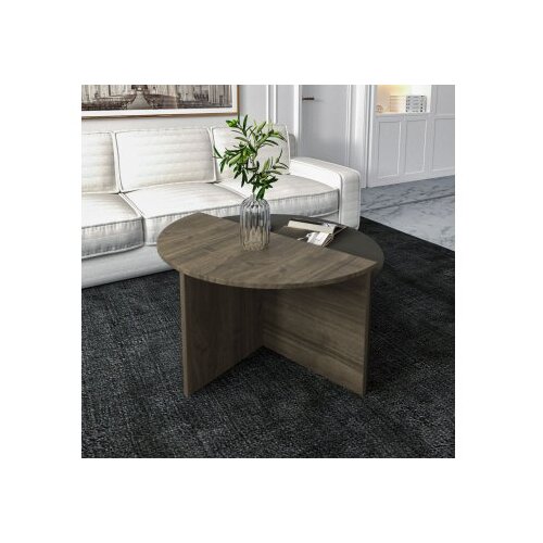 Hanah home Dolunay set stolova za klubove, 70x51,8x38 cm, 2 dijela, boje antracit-oraha Slike