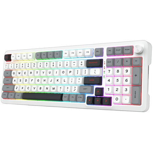 Redragon bragi pro K688 Wired/2.4G/BT mechanical keyboard white Slike