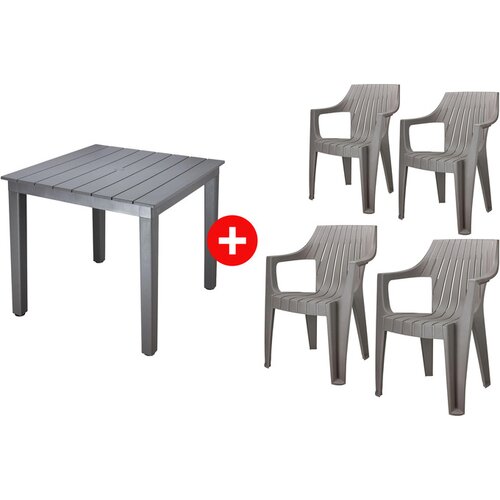 Mega Plast Stolica Modena + Mega Plast Sto Capri Cene