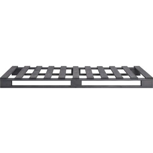  Okvir za krevet od paleta od masivne borovine sivi 90 x 200 cm Slike