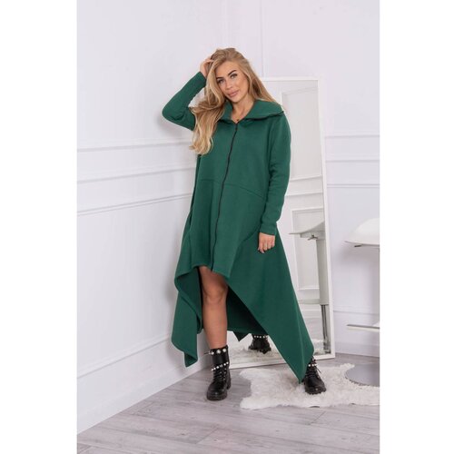 Kesi Insulated dress with longer sides dark green Slike