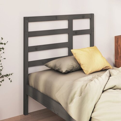  Uzglavlje za krevet sivo 96 x 4 x 104 cm od masivne borovine Cijene