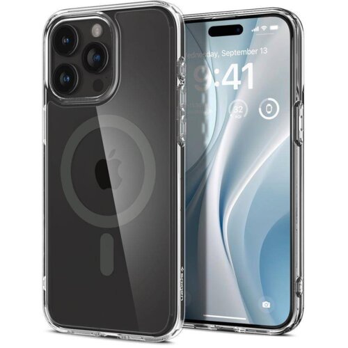 Spigen Ultra Hybrid MagSafe ovitek za iPhone 15 Pro Max prozoren Cene
