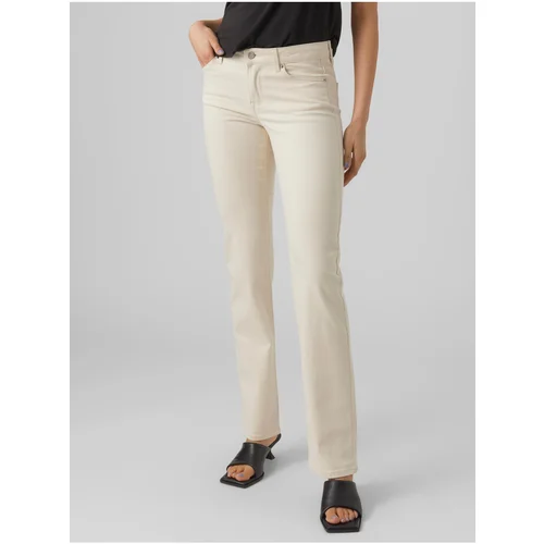 Vero_Moda Creamy women's straight fit jeans Daf - Women