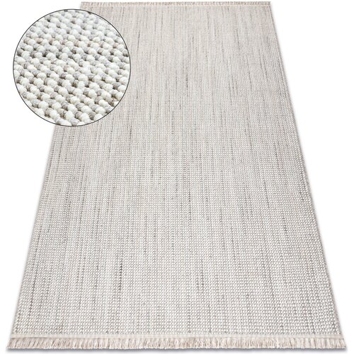 RugsX Preproge Preproga NANO EO78B Melange, petlja, ravno tkana 160x220 cm Bela Cene