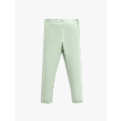 Koton Leggings Print Detailed Silvery Elastic Waist Slike
