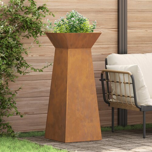 VidaXL stojalo za rastline Jeklo, odporen na vreme 40 x 40 x 101 cm Slike