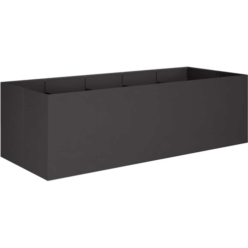  Vrtna saksija Crna 200 x 80 x 60 cm Čelična vrata Slike