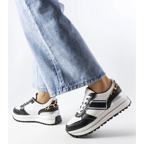 Gemre Black sneakers with glitter inserts Lang Cene