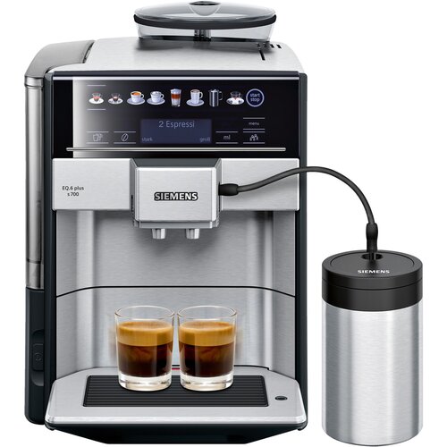 Siemens TE657M03DE EQ.6 plus s700 Kaffeevollautomat, Edelstahl Slike