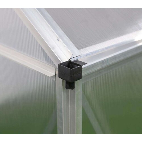 WESTMANN aluminijski staklenik Flora 66 | srebrni | 192x192x201 cm Slike