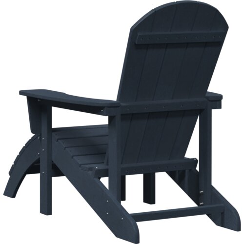 VidaXL Adirondack stolice s podnožjem 2 kom Navy Blue HDPE Slike