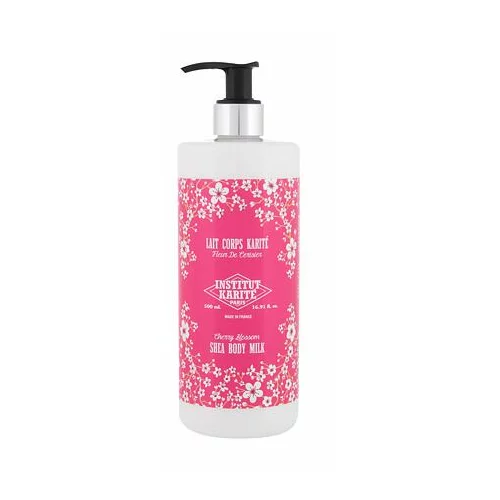 Institut Karite shea Body Milk Cherry Blossom hidratantni losion za tijelo s mirisom cvjetova trešnje 500 ml za žene