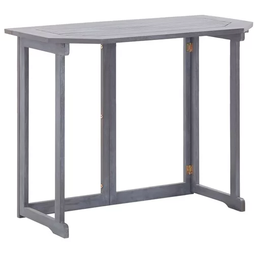  Zložljiva balkonska mizica 90x50x74 cm trakacijev les