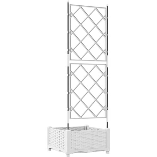  Vrtna saksija Bijeli 40 x 40 x 125,5 cm Plastika Slike