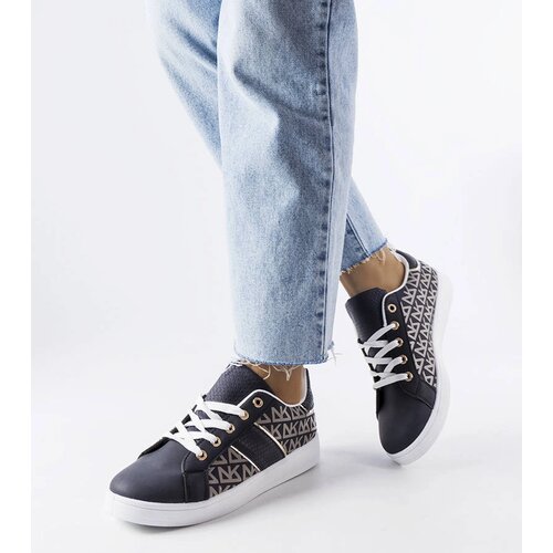 Gemre Navy sneakers adorned with Bolduc monogram Slike