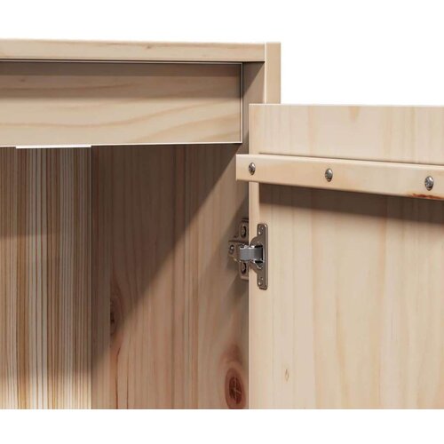 vidaXL Stenska omarica 30x30x100 cm trdna borovina Cene
