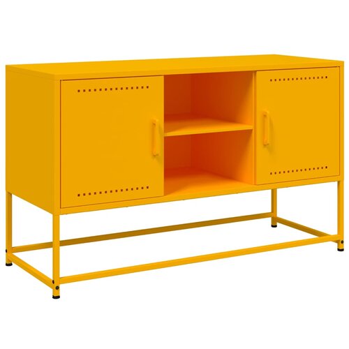 Maison Chic TV omarica - TV stojalo - Televizijska omarica gorčično rumena 100,5x39x60,5cm jeklo, (21701794) Cene