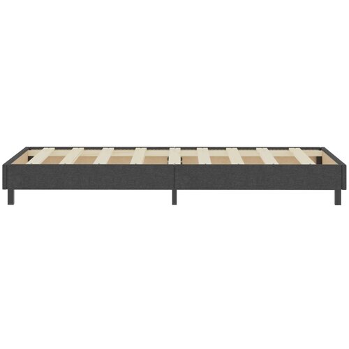 Box spring okvir za krevet od tkanine sivi 100 x 200 cm Slike