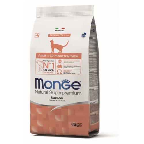 Monge Natural superpremium cat adult monoprotein salmon - 400 g Cene