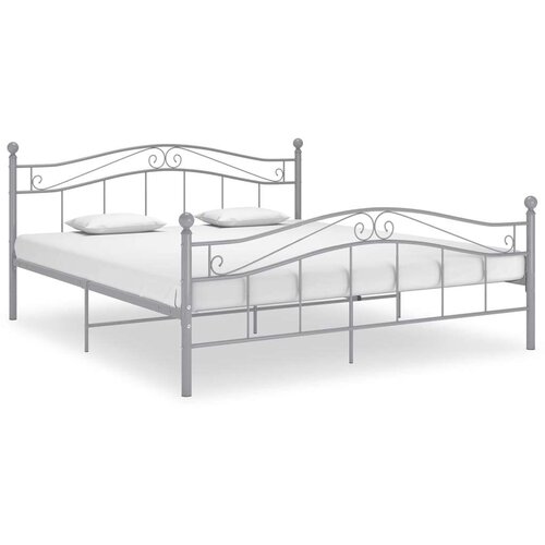  Za krevet sivi metalni 140 x 200 cm Slike