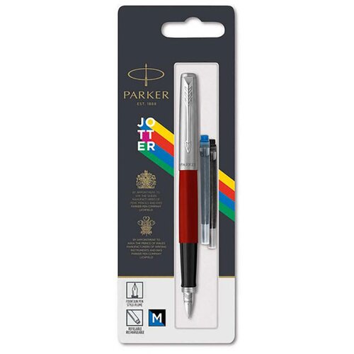 Parker Nalivno pero Jotter Originals + 2 črnilna vložka, rdeče sivo Cene