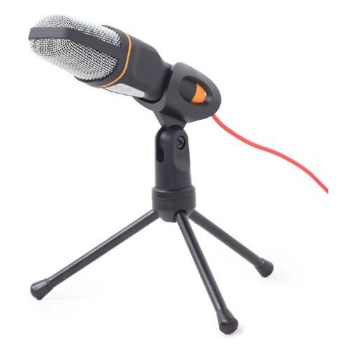 Gembird MIC-D-03 sa tripodom 3,5mm black mikrofon Slike