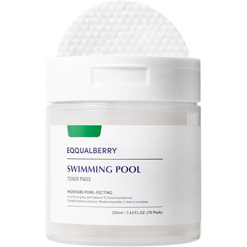 Eqqualberry Swimming Pool Toner Pads eksfoliacijske blazinice z vlažilnim učinkom 70 kos Cene