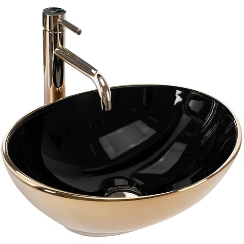 REA Bath REA NADGRADNI UMIVAONIK SOFIA IN BLACK GOLD Slike