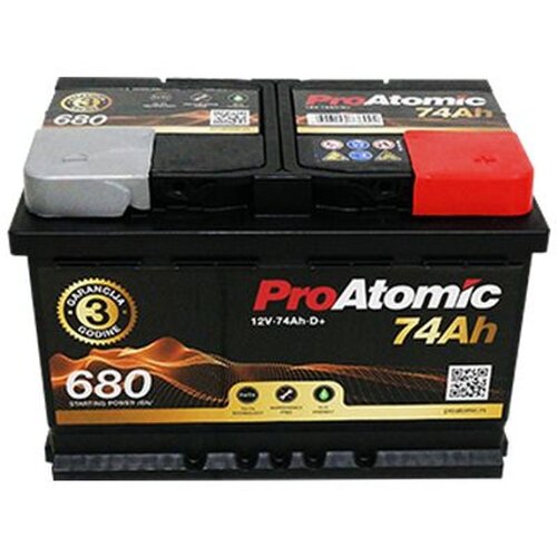Proatomic akumulator 12V 74Ah 680A +D Slike