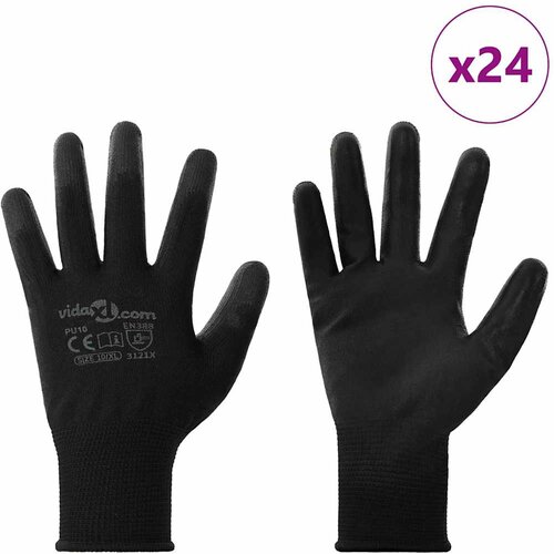  za rad 24 pcs Crna 10 / xl Poliester Slike