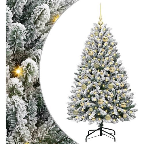  Umjetno božićno drvce 120 cm 150 LED lampica Topla bijela Slike