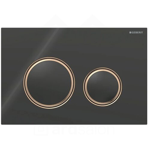 Geberit Sigma50 Round tipka za dvokoličinsko ispiranje crna/roze zlato/crna - staklo 115.650.SJ.1 Cene