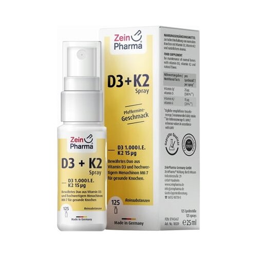 Vitamin D3 + K2 sprej - 25 ml Cene
