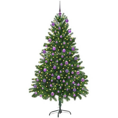  Umjetno božićno drvce s stalakom Zelena 180 cm PE i PVC 109 x 109 x 180 cm Slike