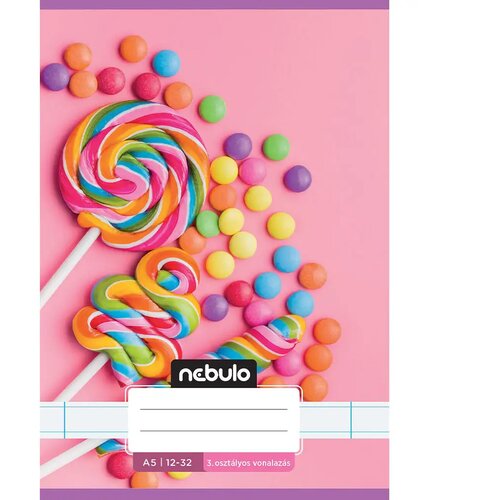 NEBULO speti zvezek za 3. razred, črtasti, A5, 12-32, prikupni vzorci - bonboni Cene