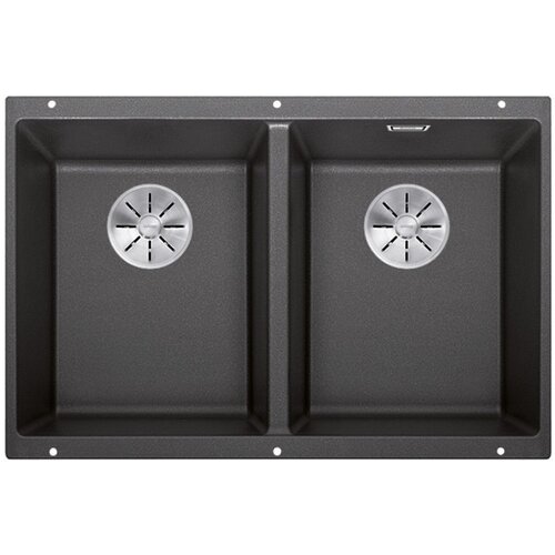 Blanco sudoper SUBLINE 350/350-U InFino SILGRANIT ANTRACIT, bez dalj.upr. Slike
