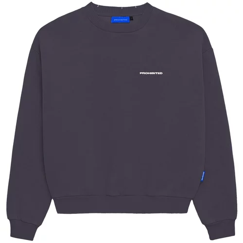 Prohibited Sweater majica 'Star' antracit siva / narančasta / bijela / prljavo bijela