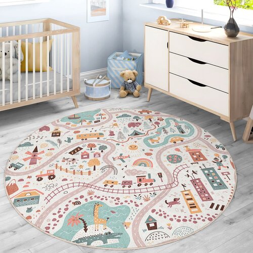 Mila Home Periv dječji tepih za igru &amp;oslash;150 cm Furry World &amp;ndash; Slike