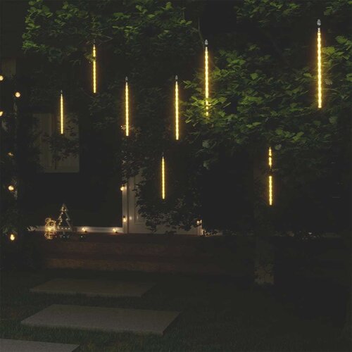  Meteorska svjetla 8 kom 30 cm topla bijela 192 LED žarulje - Topla bijela 30 cm 8 1 Cene