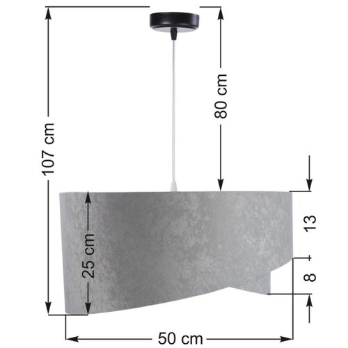  Luster na sajli GALAXY 1xE27/60W/230V Slike