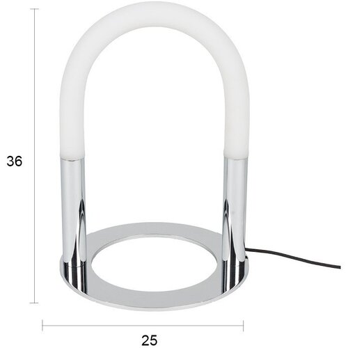 Zuiver Kovinska LED zatemnitvena namizna svetilka v srebrni barvi (vi&amp;scaron;ina 36 cm) Arch &amp;ndash; Slike