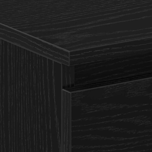  Noćni ormar 2 pcs Crni hrast 30 x 30 x 40 cm Konstruirano drvo Slike
