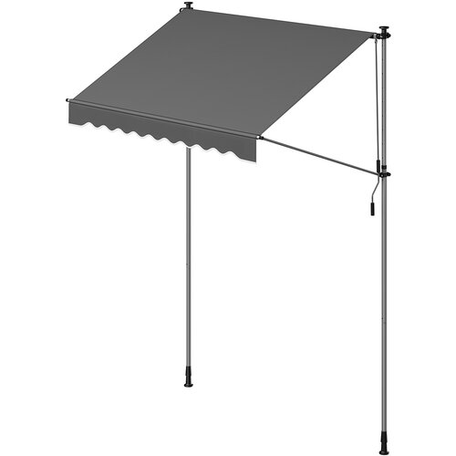 Songmics Nastavljiva vi&scaron;ina tende 350x120 cm antracit, (5000275676) Cene