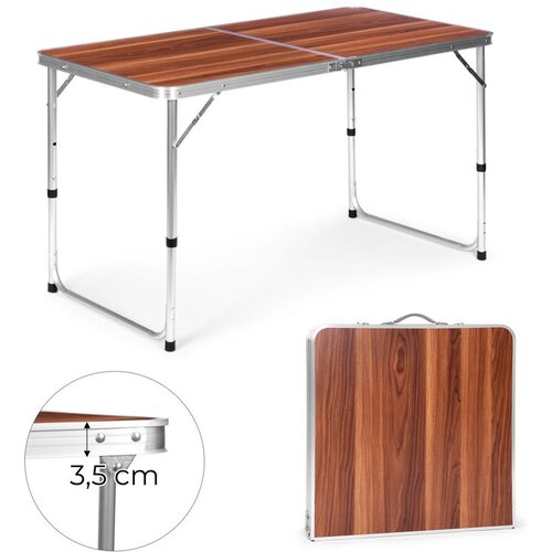 Modern Home Modernhome sklopivi turistički stol 120 x 60 cm - smeđi Cijene