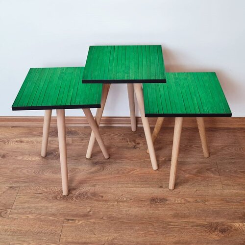 Hanah home Set 3 stočića 3Shp342 Green Cene
