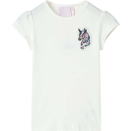  Dječja majica prljavo bijela boja 116 Cijene