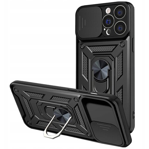 HURTEL HYBRID ARMOR ETUI CASE OBUDOWA POKROWIEC FUTERAŁ DO IPHONE 13 PROMAX CZARNE, (21896543) Cene